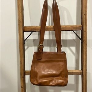 Coach Tan Leather Shoulder Bag